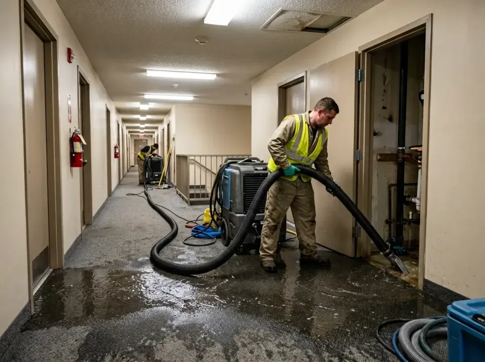 multi-unit-apartment-hallway-f-005 — frequently asked questions, Emergency Burst Pipe Water Extraction & Removal in Silverto…